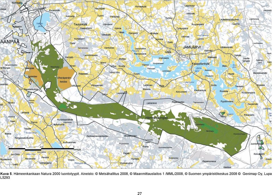 Aineisto: Metsähallitus 2008,