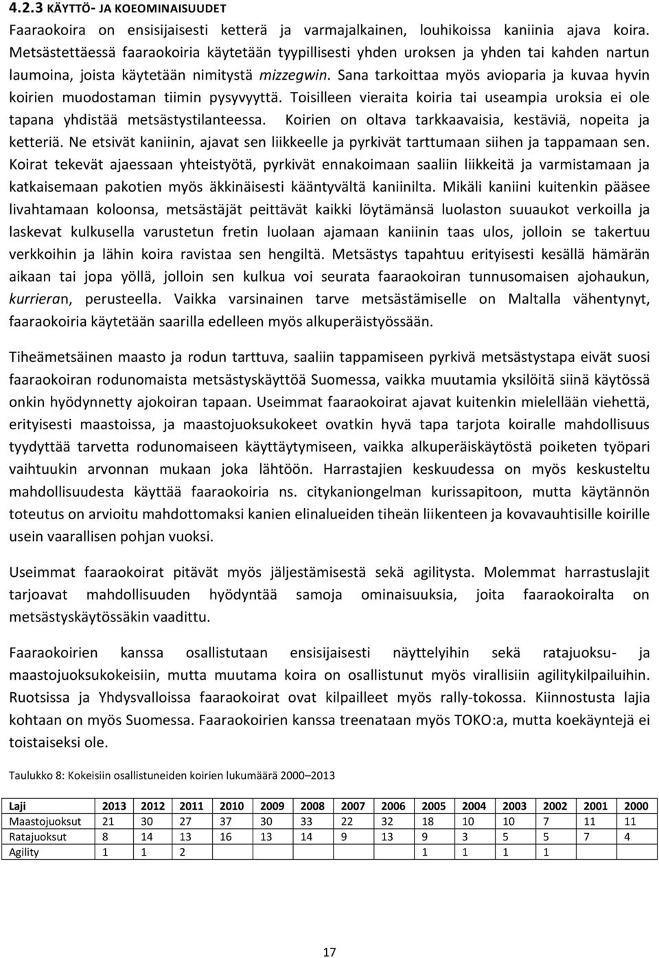 Sana tarkoittaa myös avioparia ja kuvaa hyvin koirien muodostaman tiimin pysyvyyttä. Toisilleen vieraita koiria tai useampia uroksia ei ole tapana yhdistää metsästystilanteessa.