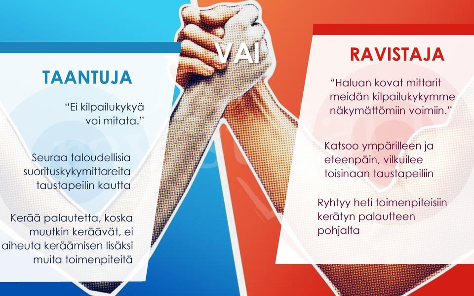 keräävät, ei aiheuta keräämisen lisäksi muita toimenpiteitä VAI RAVISTAJA Haluan kovat mittarit