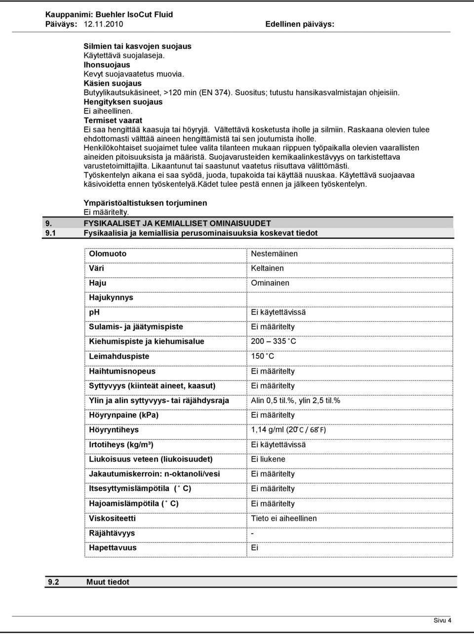 Raskaana olevien tulee ehdottomasti välttää aineen hengittämistä tai sen joutumista iholle.