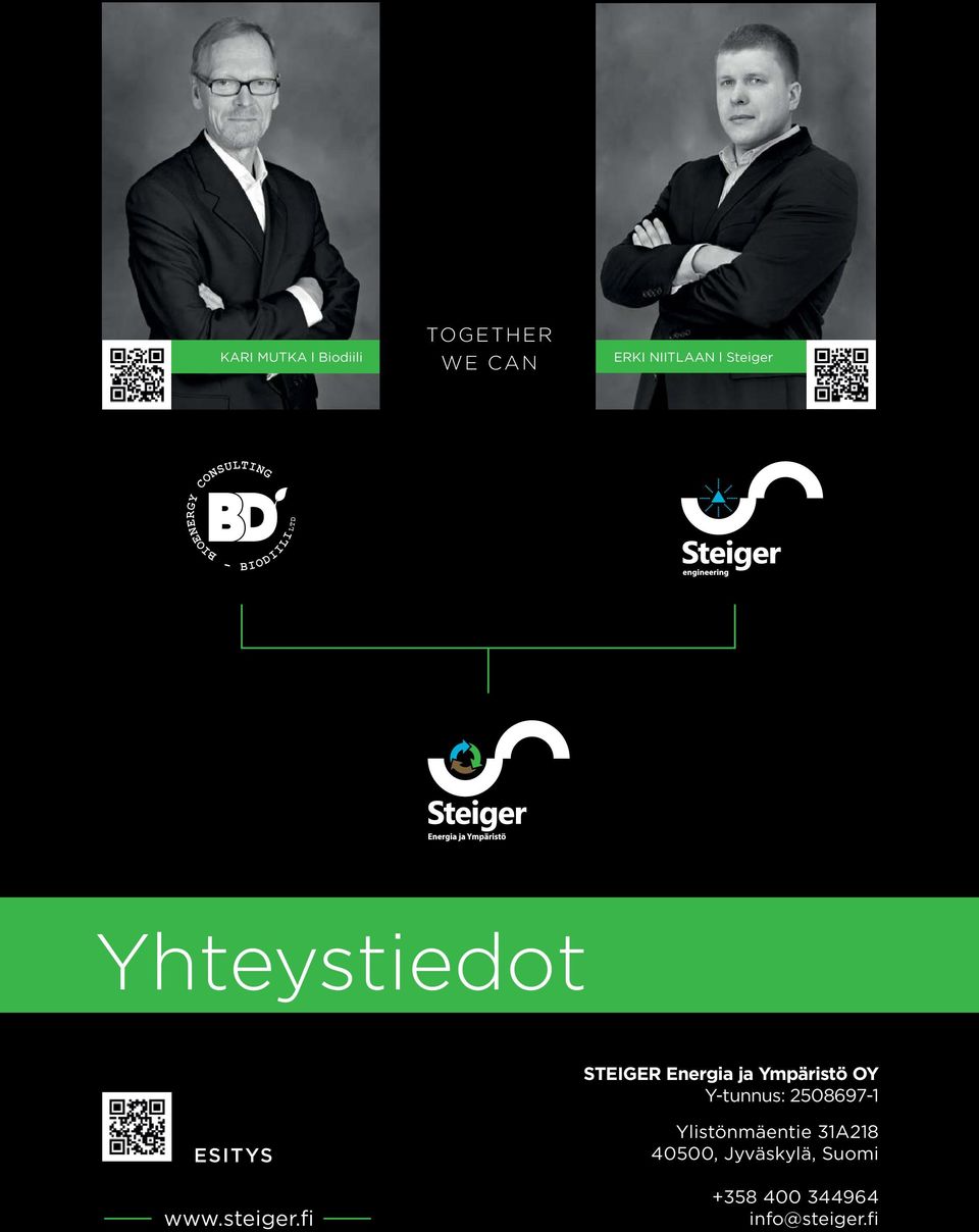 Y-tunnus: 2508697-1 esitys www.steiger.