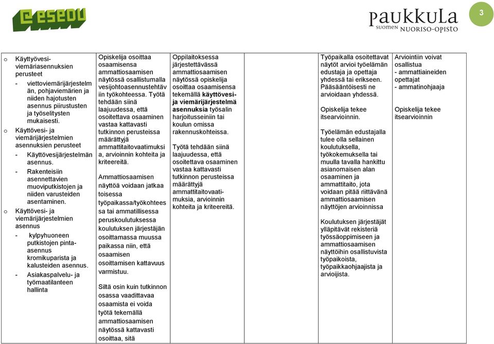 Käyttövesi- ja viemärijärjestelmien asennus - kylpyhuoneen putkistojen pintaasennus kromikuparista ja kalusteiden asennus.