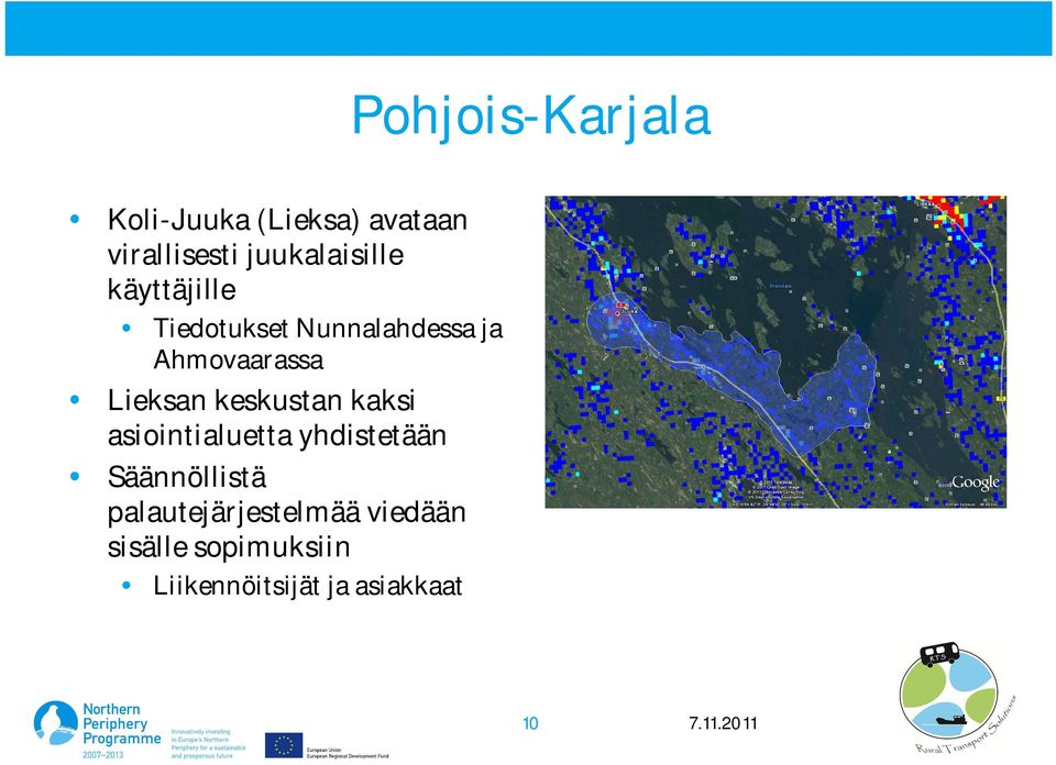 Lieksan keskustan kaksi asiointialuetta yhdistetään Säännöllistä