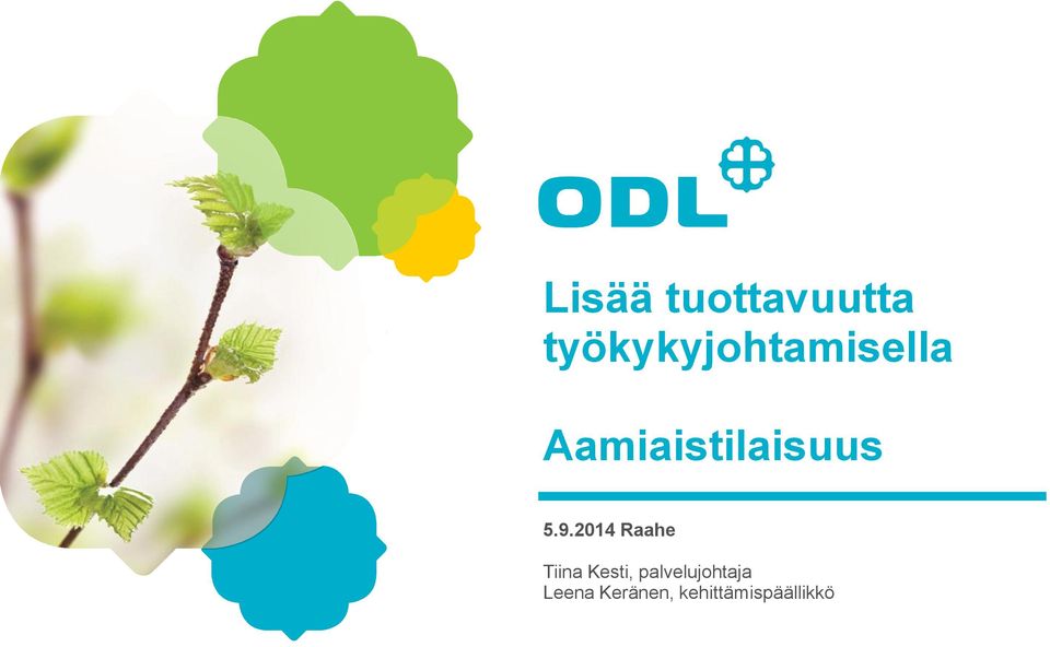 Aamiaistilaisuus 5.9.
