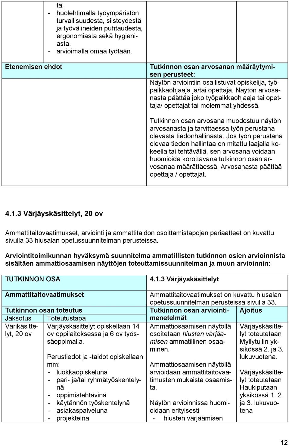 Näytön arvosanasta päättää joko työpaikkaohjaaja tai opettaja/ opettajat tai molemmat yhdessä.