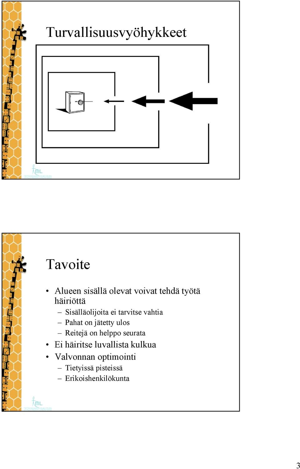 on jätetty ulos Reitejä on helppo seurata Ei häiritse luvallista