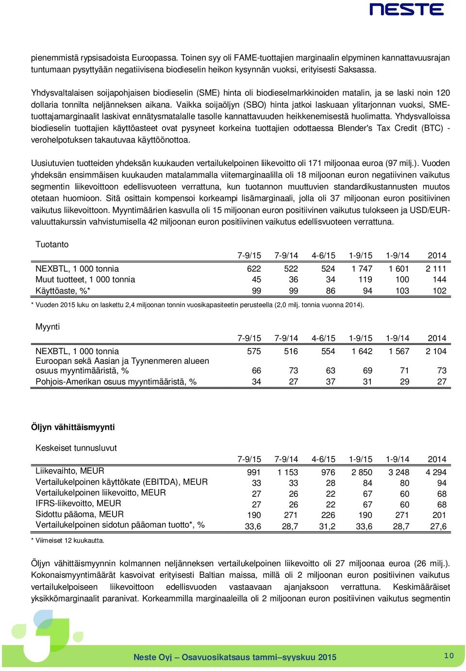 Yhdysvaltalaisen soijapohjaisen biodieselin (SME) hinta oli biodieselmarkkinoiden matalin, ja se laski noin 120 dollaria tonnilta neljänneksen aikana.