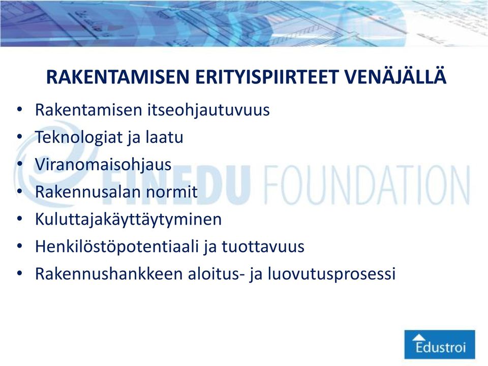 Rakennusalan normit Kuluttajakäyttäytyminen