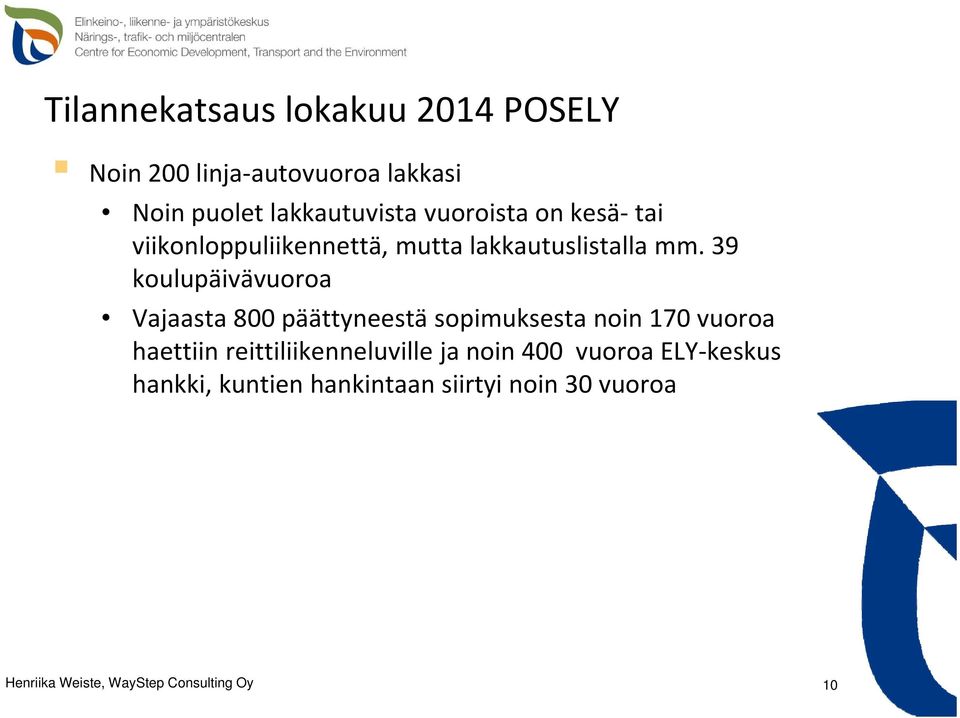 39 koulupäivävuoroa Vajaasta 800 päättyneestä sopimuksesta noin 170 vuoroa haettiin