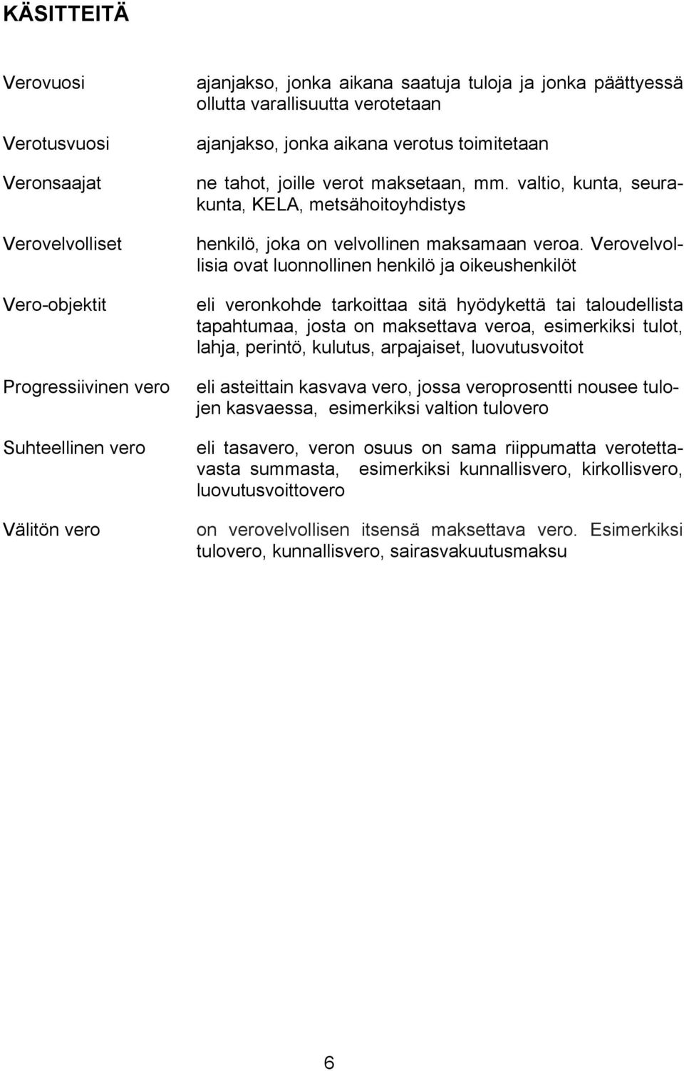 valtio, kunta, seurakunta, KELA, metsähoitoyhdistys henkilö, joka on velvollinen maksamaan veroa.