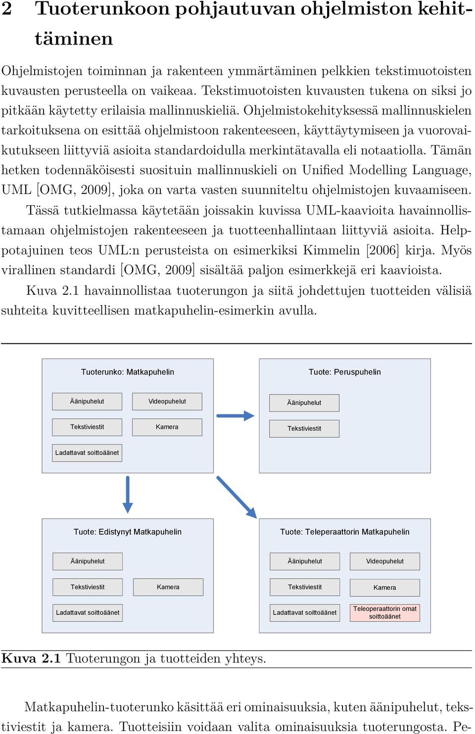 Ohjelmistokehityksessä mallinnuskielen tarkoituksena on esittää ohjelmistoon rakenteeseen, käyttäytymiseen ja vuorovaikutukseen liittyviä asioita standardoidulla merkintätavalla eli notaatiolla.