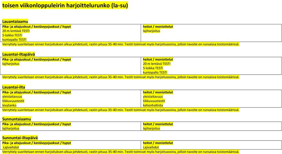 Lauantai-ilta levytanko kehonhallinta