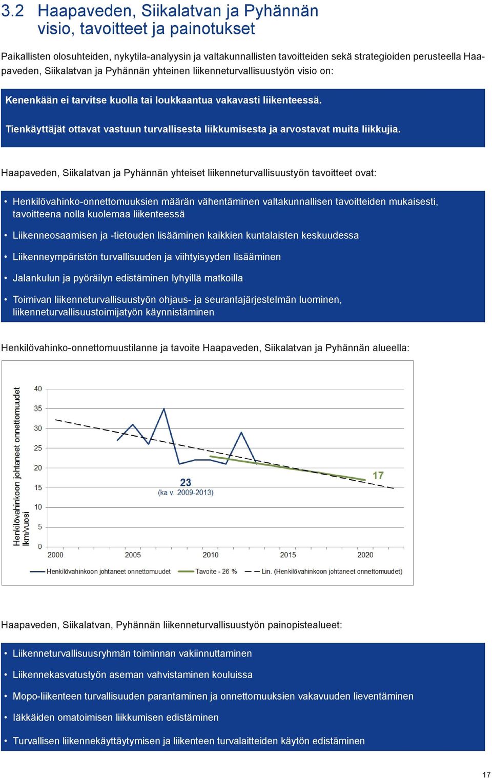 Tienkäyttäjät ottavat vastuun turvallisesta liikkumisesta ja arvostavat muita liikkujia.