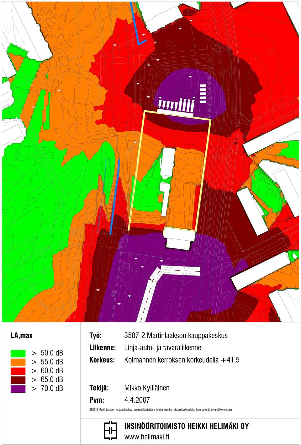 Kolmannen kerroksen korkeudella +41,5 3507-2