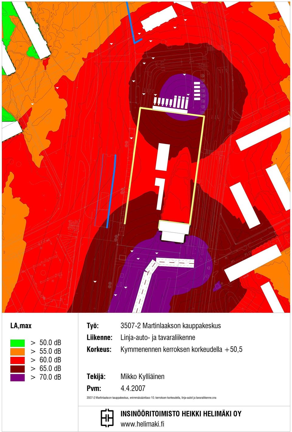 Kymmenennen kerroksen korkeudella +50,5 3507-2