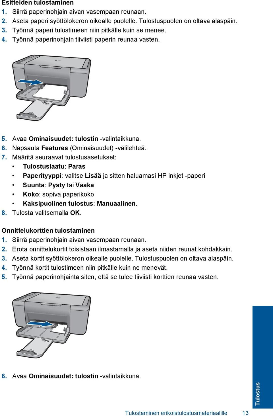 Napsauta Features (Ominaisuudet) -välilehteä. 7.