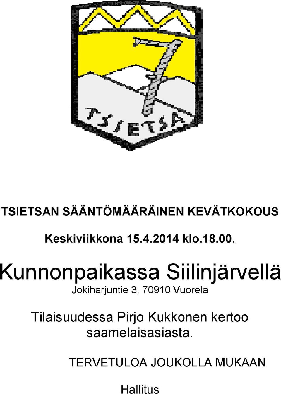 Kunnonpaikassa Siilinjärvellä Jokiharjuntie 3, 70910