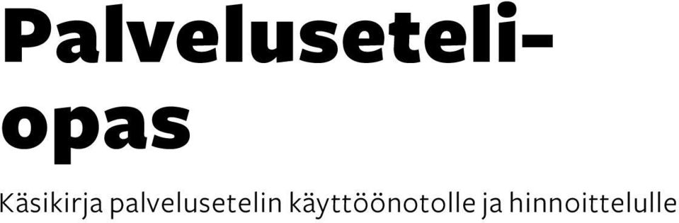 palvelusetelin