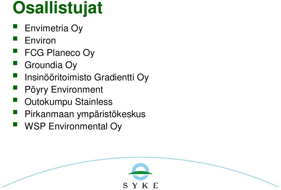 Gradientti Oy Pöyry Environment Outokumpu