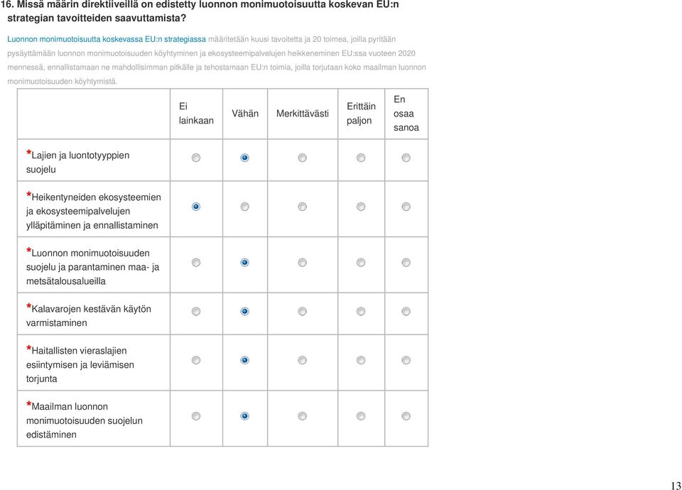 heikkeneminen EU:ssa vuoteen 2020 mennessä, ennallistamaan ne mahdollisimman pitkälle ja tehostamaan EU:n toimia, joilla torjutaan koko maailman luonnon monimuotoisuuden köyhtymistä.