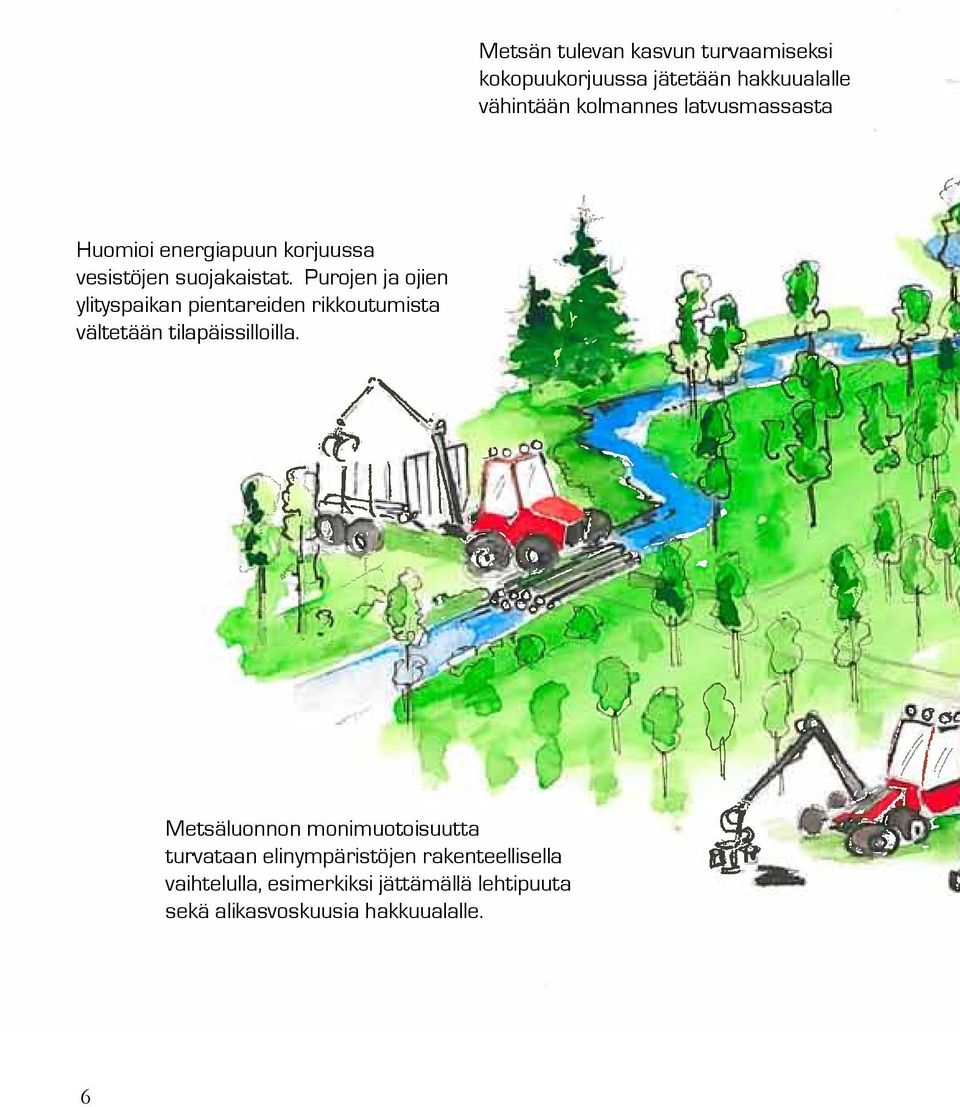 Purojen ja ojien ylityspaikan pientareiden rikkoutumista vältetään tilapäissilloilla.