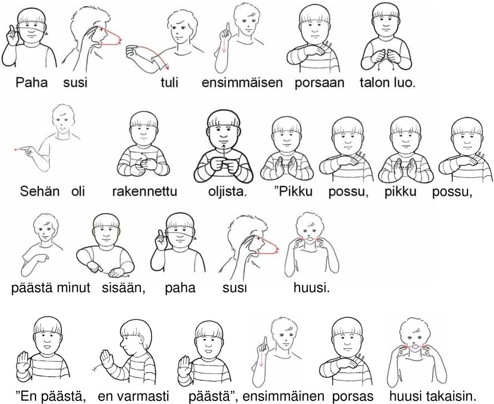 Pikku possu, pikku possu, päästä minut sisään, paha