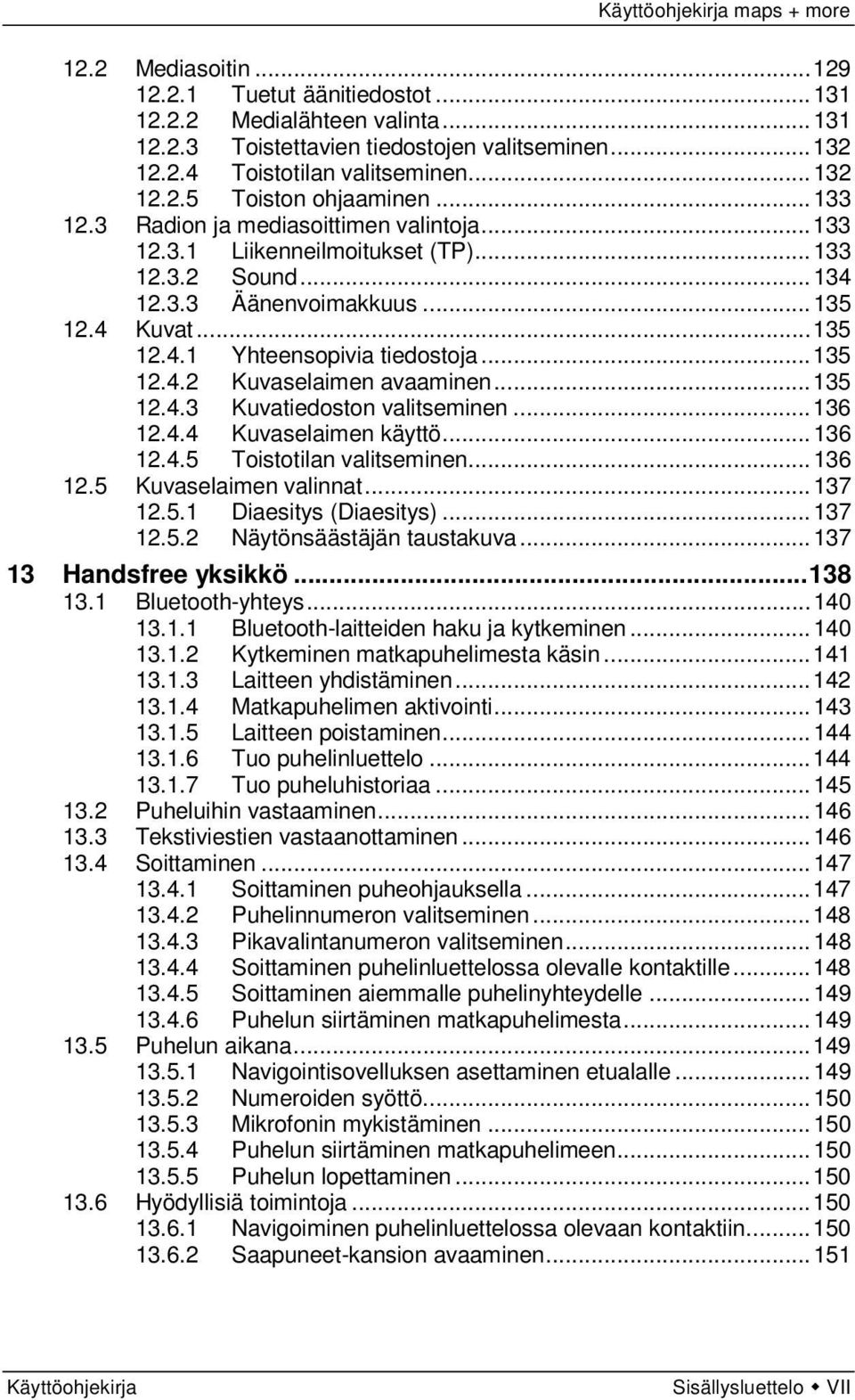 .. 135 12.4.2 Kuvaselaimen avaaminen... 135 12.4.3 Kuvatiedoston valitseminen... 136 12.4.4 Kuvaselaimen käyttö... 136 12.4.5 Toistotilan valitseminen... 136 12.5 Kuvaselaimen valinnat... 137 12.5.1 Diaesitys (Diaesitys).