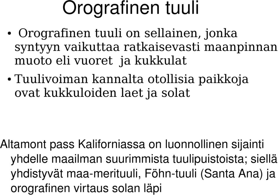 laet ja solat Altamont pass Kaliforniassa on luonnollinen sijainti yhdelle maailman suurimmista