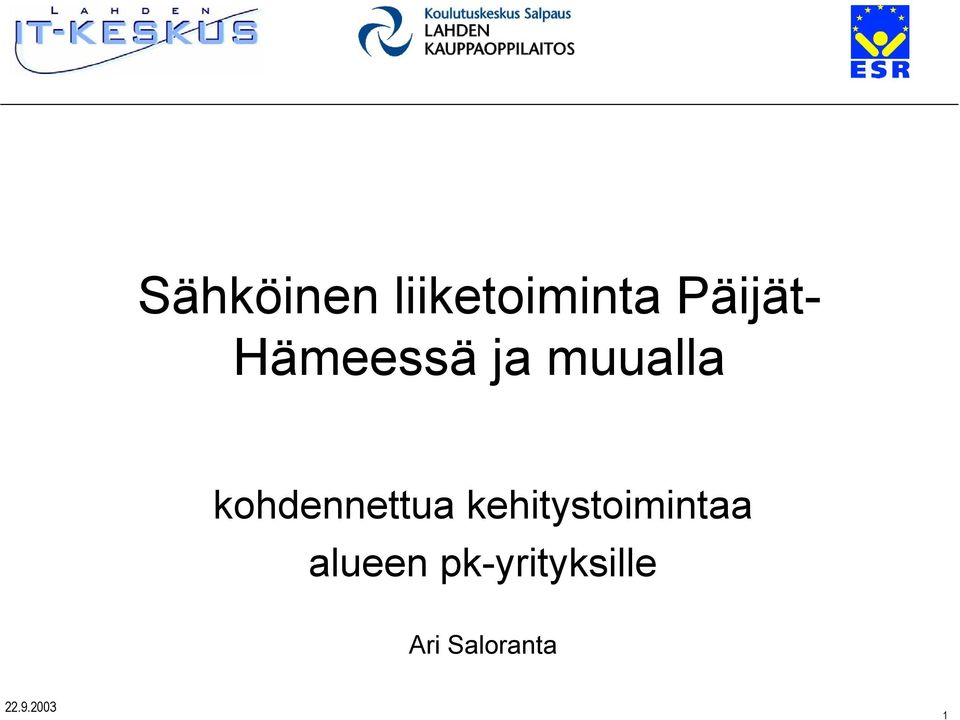 kohdennettua kehitystoimintaa