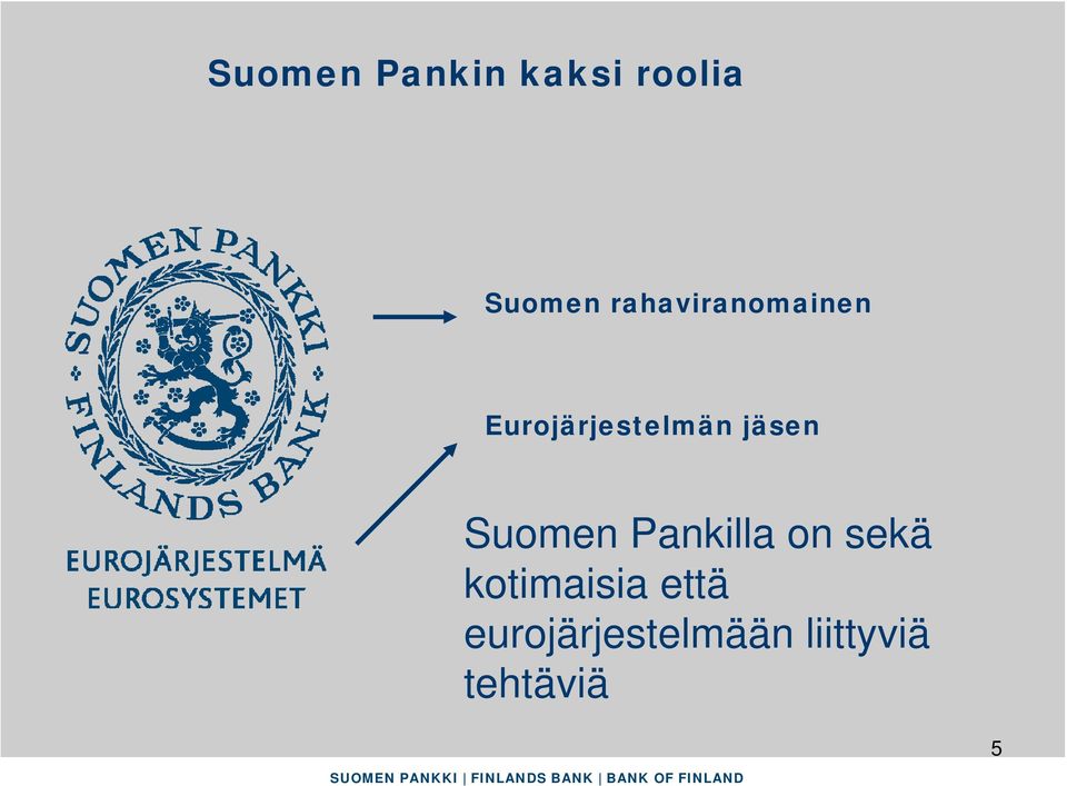 jäsen Suomen Pankilla on sekä