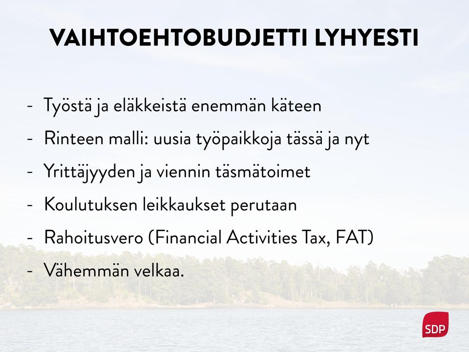 Yrittäjyyden ja viennin täsmätoimet - Koulutuksen leikkaukset