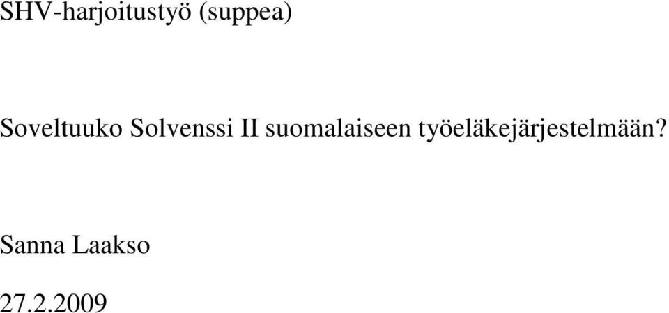 suomalaiseen