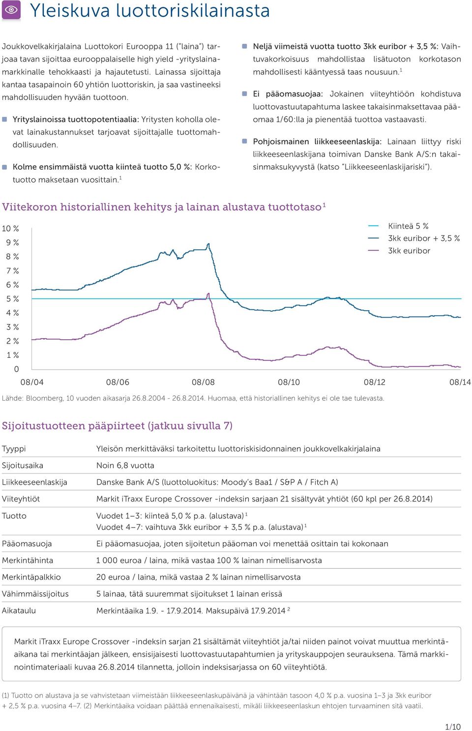 Yrityslainoissa tuottopotentiaalia: Yritysten koholla olevat lainakustannukset tarjoavat sijoittajalle tuottomahdollisuuden.