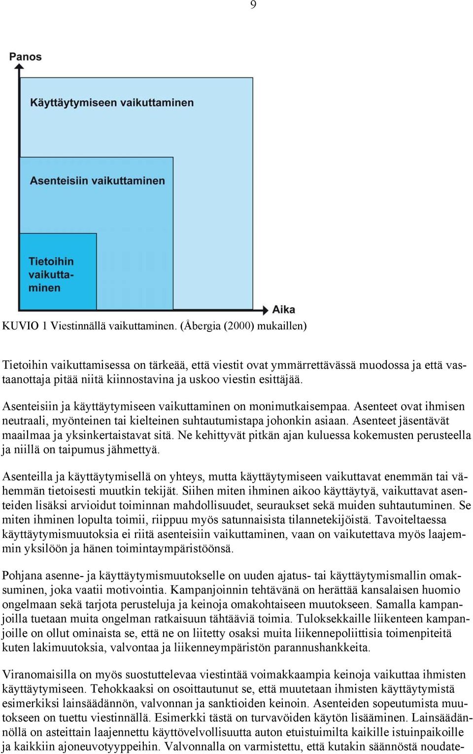 Asenteisiin ja käyttäytymiseen vaikuttaminen on monimutkaisempaa. Asenteet ovat ihmisen neutraali, myönteinen tai kielteinen suhtautumistapa johonkin asiaan.