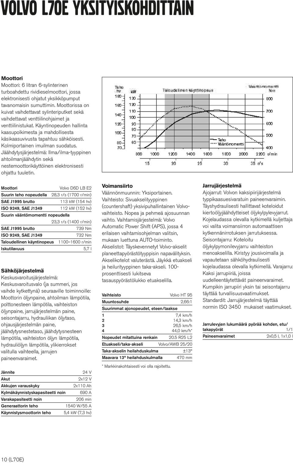 Käyntinopeuden hallinta kaasupolkimesta ja mahdollisesta käsikaasuvivusta tapahtuu sähköisesti. Kolmiportainen imuilman suodatus.