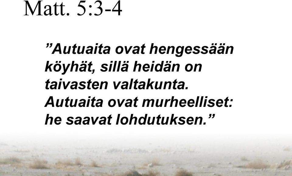 on taivasten valtakunta.