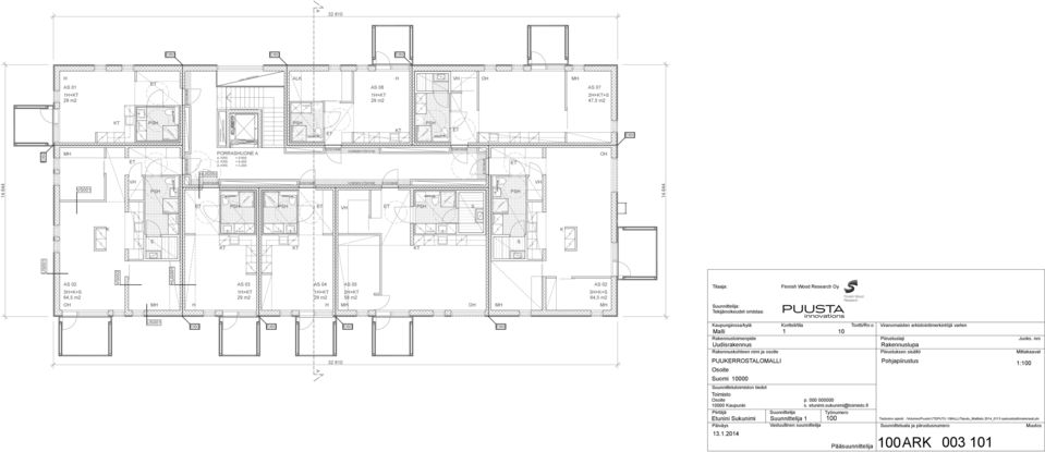 200 A A HORMIVYÖHYKE HORMIVYÖHYKE AS 08 OH suihkuseinät S VH K AS 07 2H++S 47,5 m2 OH AS 02 3H+K+S 64,5 m2 14 644 PUUKERROSTAOMAI Suomi 000