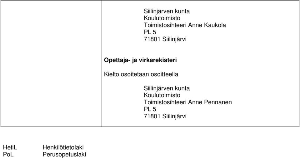 Toimistosihteeri Anne Pennanen