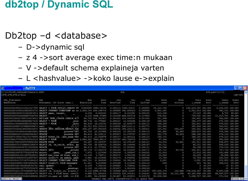 time:n mukaan V ->default schema