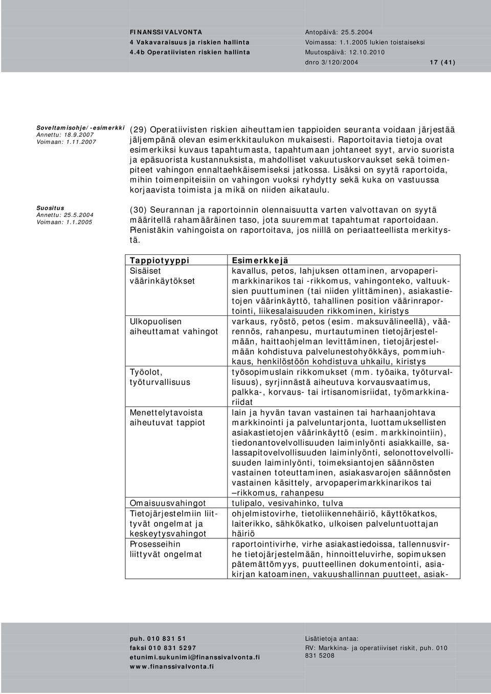 ennaltaehkäisemiseksi jatkossa. Lisäksi on syytä raportoida, mihin toimenpiteisiin on vahingon vuoksi ryhdytty sekä kuka on vastuussa korjaavista toimista ja mikä on niiden aikataulu.