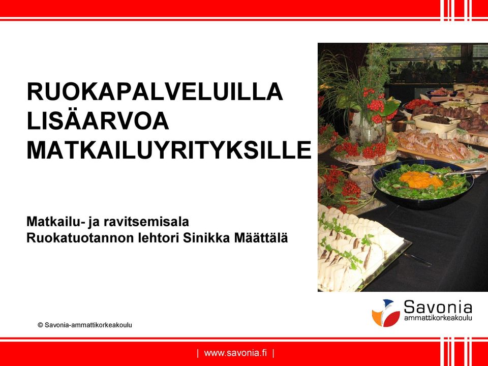 ravitsemisala Ruokatuotannon