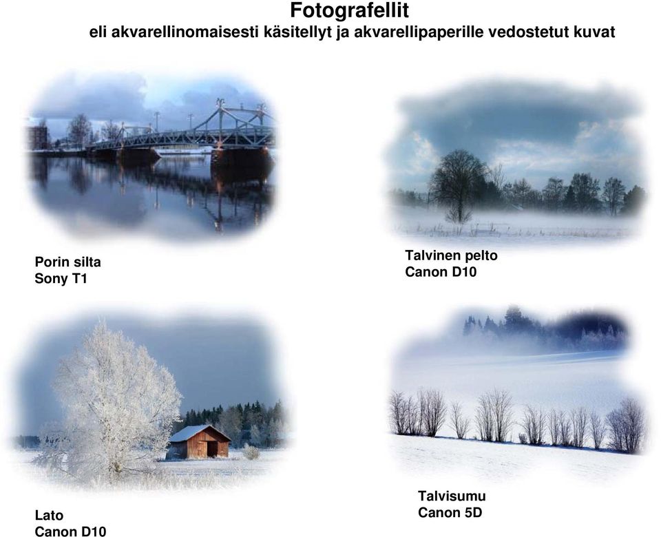 vedostetut kuvat Porin silta Sony T1