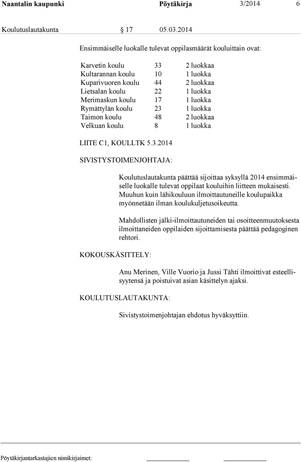 koulu 17 1 luokka Rymättylän koulu 23 