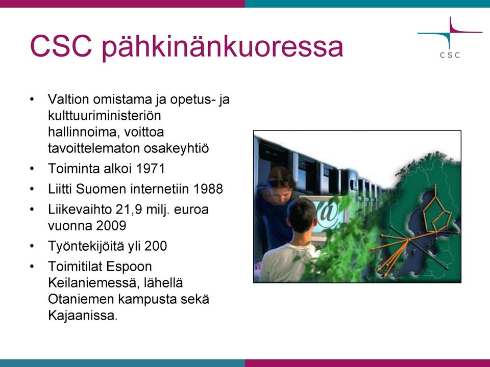 Suomen internetiin 1988 Liikevaihto 21,9 milj.