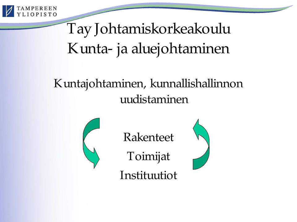 Kuntajohtaminen,