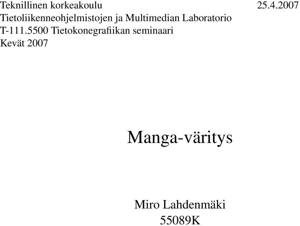 Multimedian Laboratorio T-111.