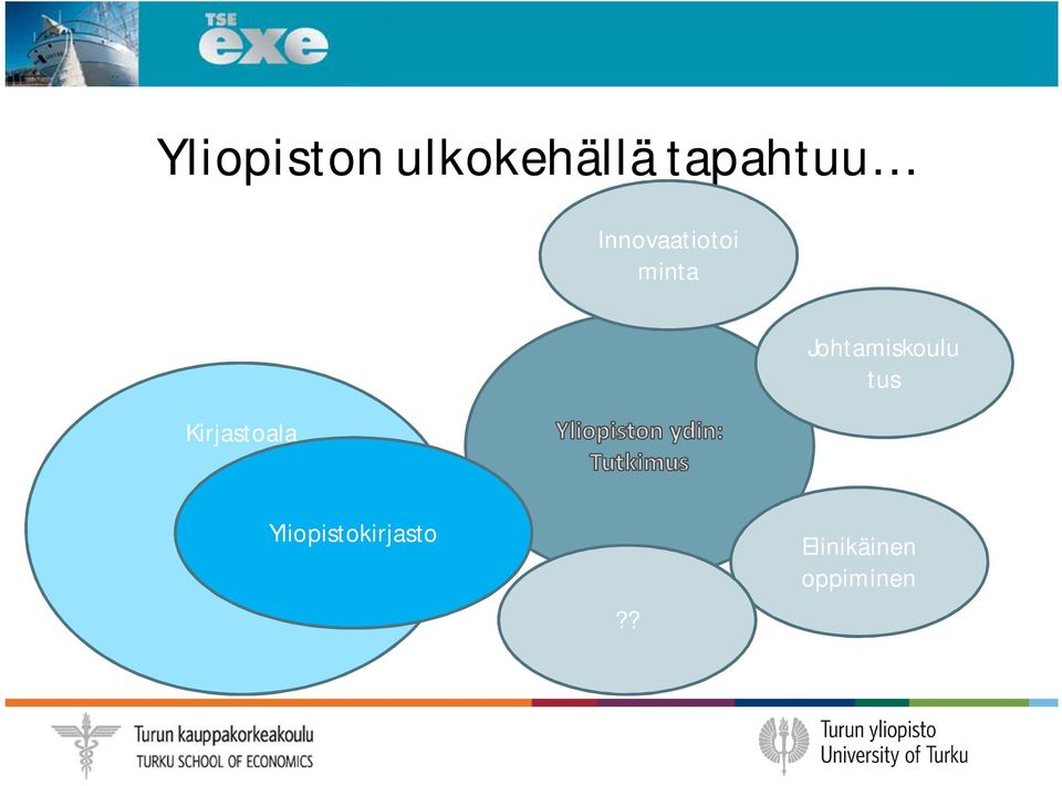 Kirjastoala Johtamiskoulu tus