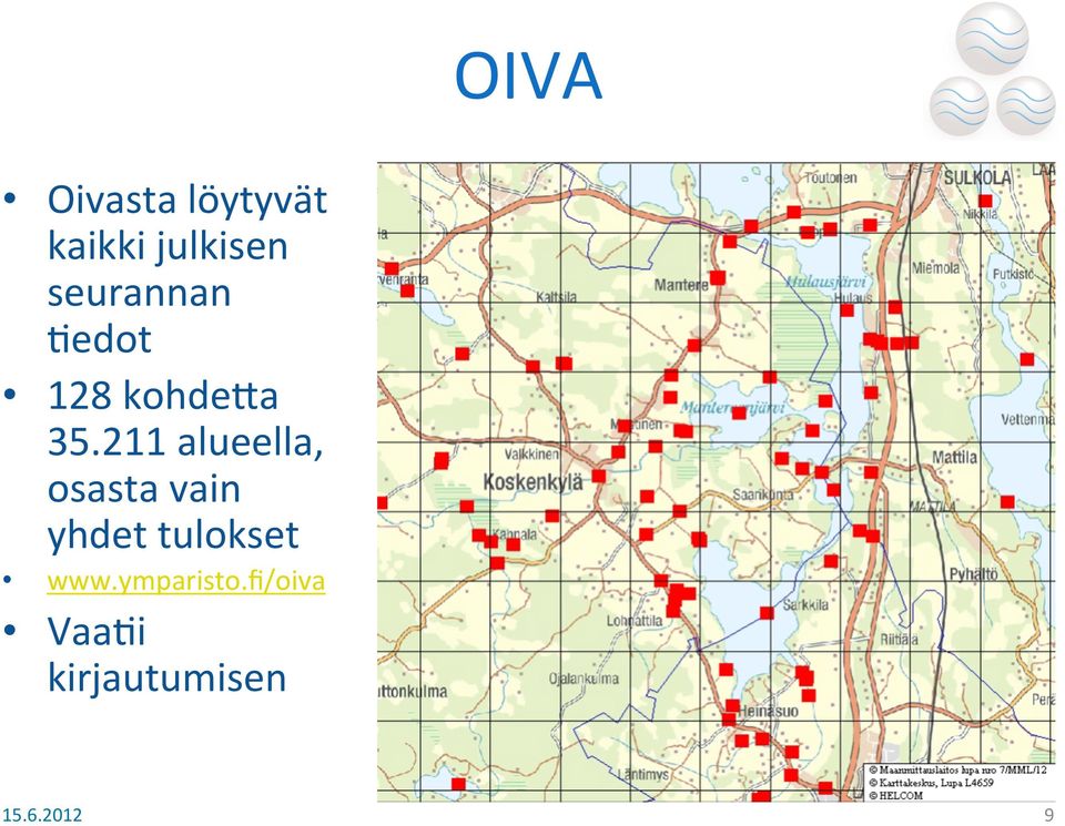 211 alueella, osasta vain yhdet tulokset