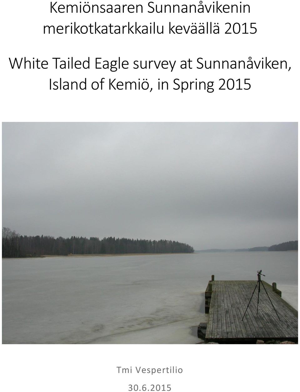 Tailed Eagle survey at Sunnanåviken,
