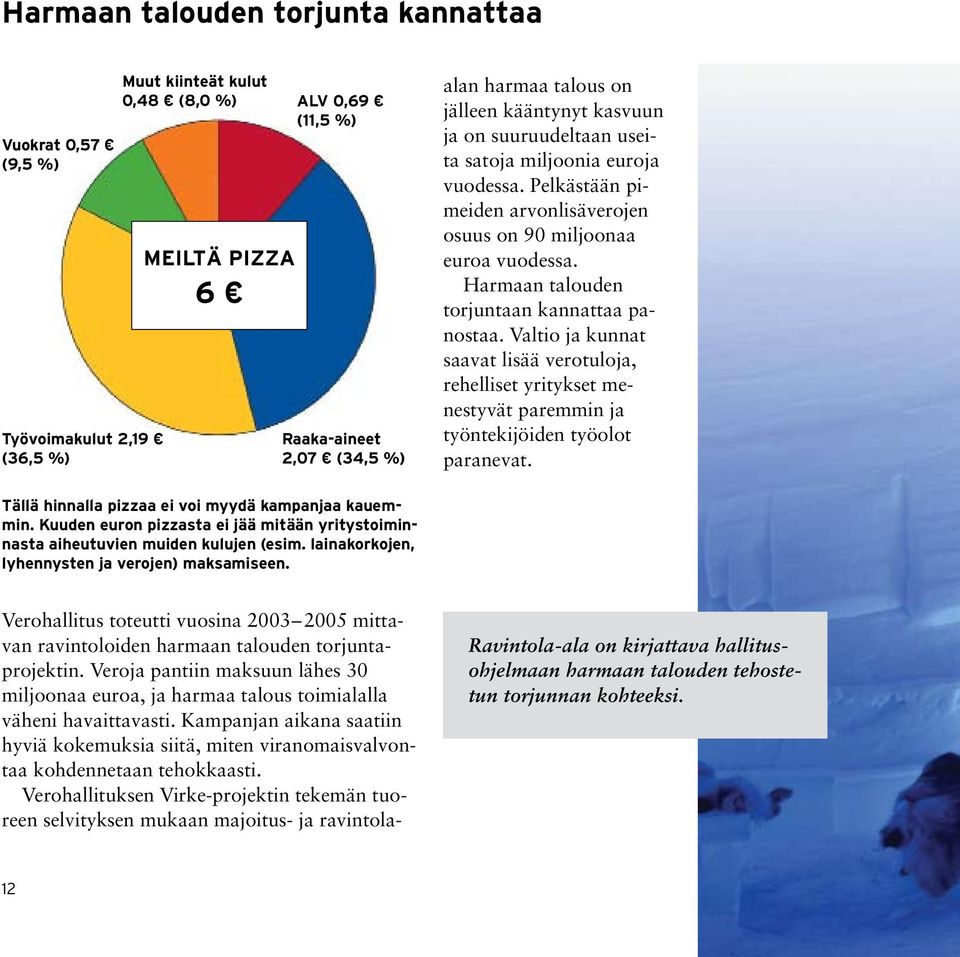 Harmaan talouden torjuntaan kannattaa panostaa. Valtio ja kunnat saavat lisää verotuloja, rehelliset yritykset menestyvät paremmin ja työntekijöiden työolot paranevat.